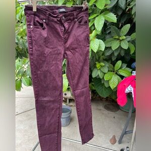 Buffalo david bitton burgundy skinny jeans